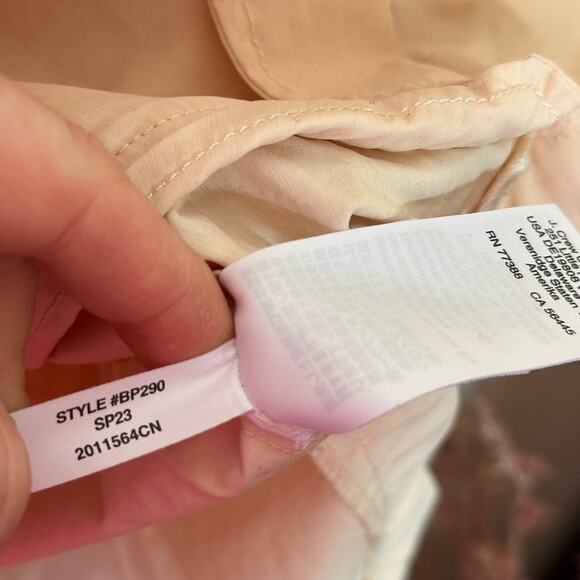 J. CREW 2023 New Perfect Lightweight Jacket Soft Champagne Cream Sz XS - Picture 10 of 10